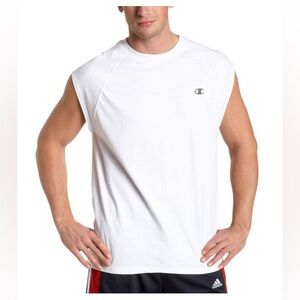CHAMPION || Men's white Cap Sleeve Raglan Tee size xl